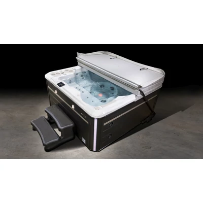 Termotető masszázsmedence - Hydropool 575-12 (203x203 cm), szürke